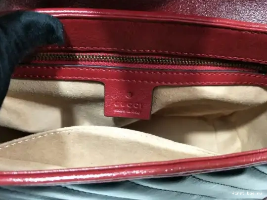 First bag ru small Gucci handle GG Marmont bag top 0525